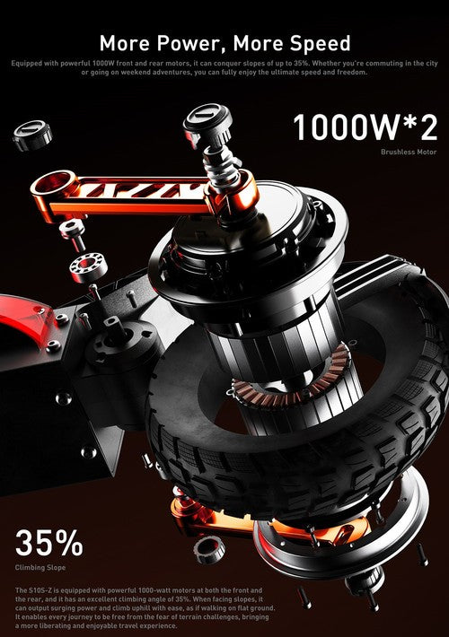 Joyor S10-S-Z Elektrische Scooter 18Ah 1000W*2