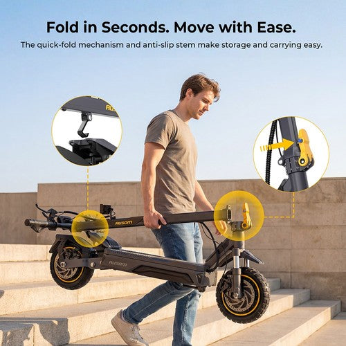 Ausom K20 Pro Elektrische Scooter met dubbele motor 1000W*2