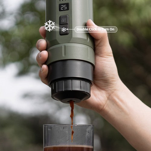 HIBREW H4C draagbare espressomachine, handmatige koffiemachine voor op de camping