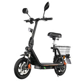 TWOFISH M5 PRO-E elektrische scooter met zitje en achtermand, 500W