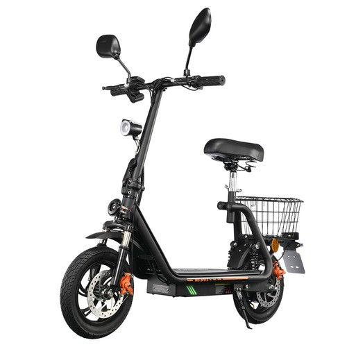 TWOFISH M5 PRO-E elektrische scooter met zitje en achtermand, 500W