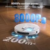 Tesvor S8 Max Robotstofzuiger, 3-in-1 Stofzuigen/Veeg/Dweilen, 8000 Pa