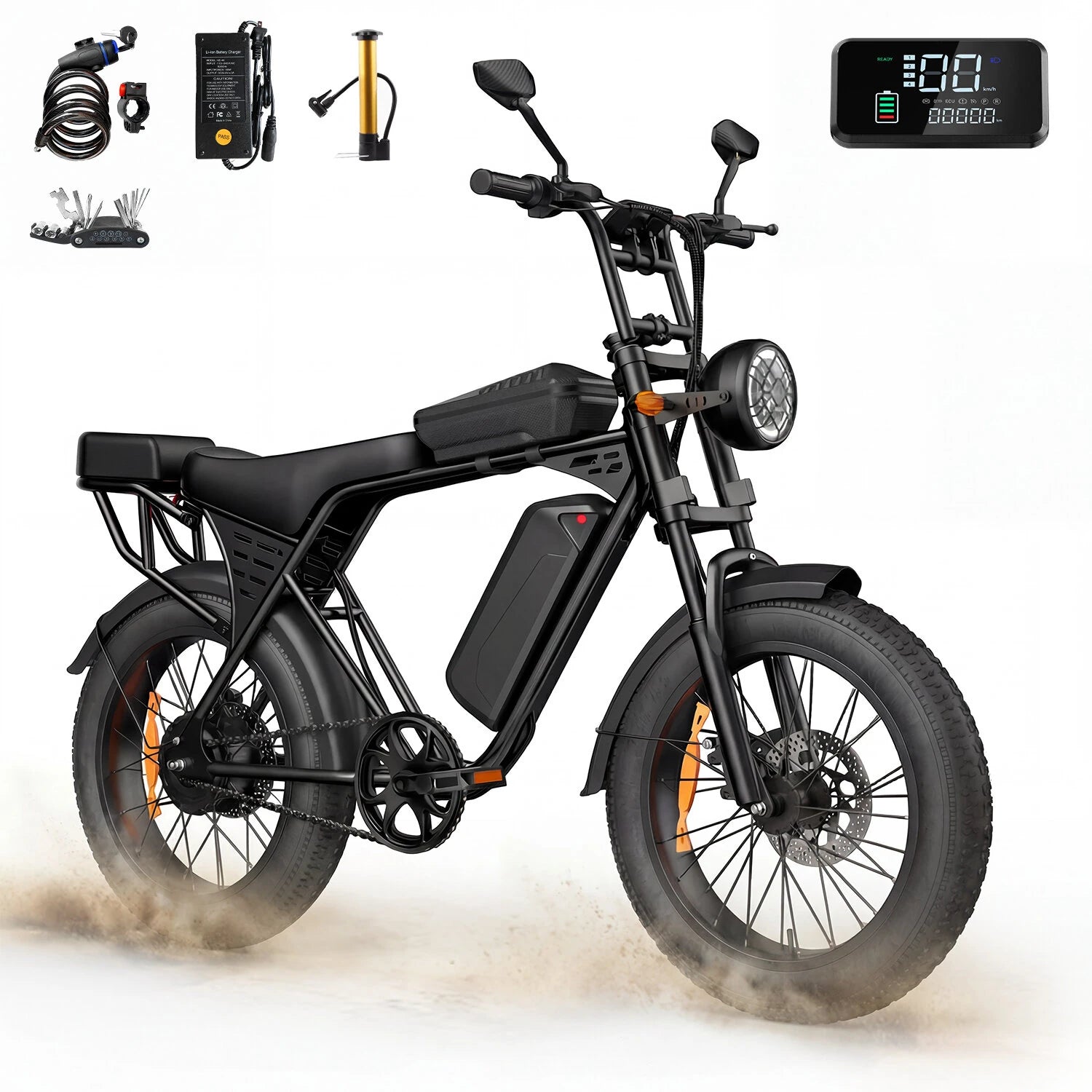 AtlasTrek X5 elektrische fiets 48V 15Ah 250W