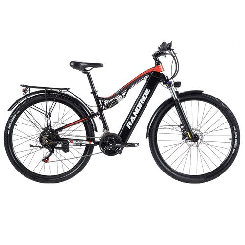 RANDRIDE YG90B-29 elektrische fiets, 1000 W, 48 V 17 Ah batterij, 45 km/u