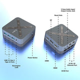 MINIX NEO Z97 Mini-pc, Intel N97 4 cores max. 3,6 GHz, 12 GB LPDDR5X RAM, 512 GB SSD