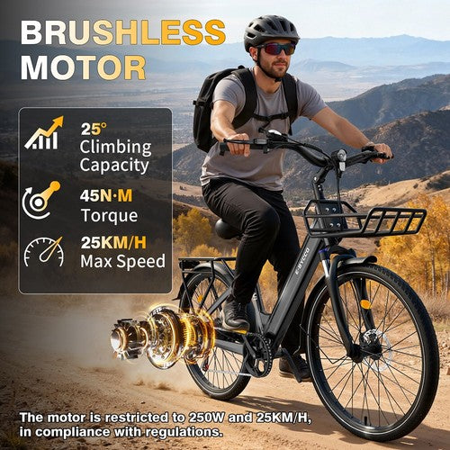 E·Bycco V1 elektrische fiets, 250W motor, 36V 15,6Ah