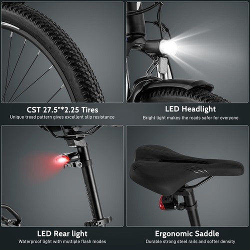 Fafrees FM8 Pro elektrische fiets met 27,5 inch luchtbanden, 36V 250W middenmotor.