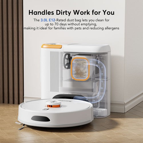 Teendow D20S MAX+ 2-in-1 robotstofzuiger en huisdierverzorgingsset, 6000 Pa