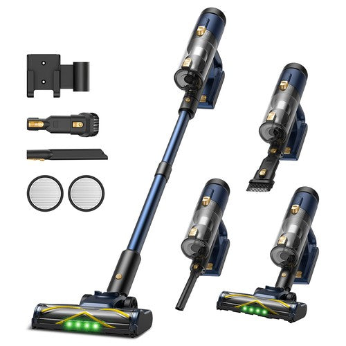 Vactidy V12 draadloze stofzuiger met 50000 Pa zuigkracht en 450 W vermogen.