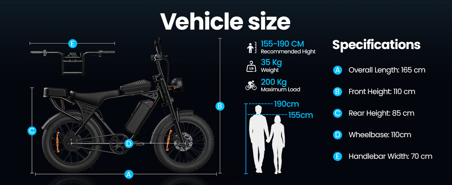 AtlasTrek X5 elektrische fiets 48V 15Ah 250W