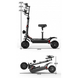 OOTD D88 Plus elektrische scooter 5600W 38Ah