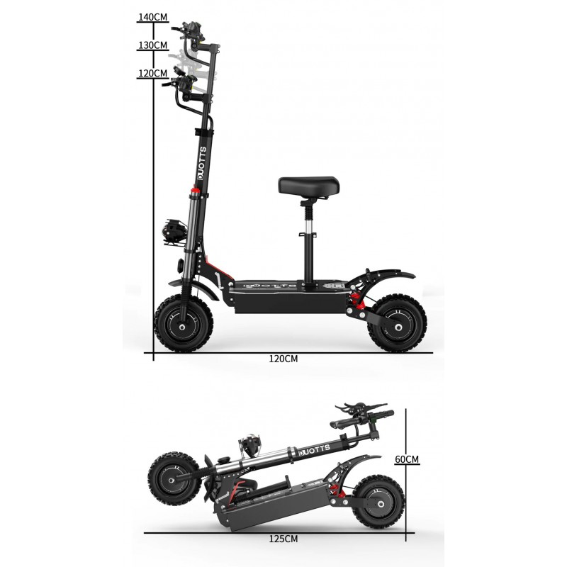 OOTD D88 Plus elektrische scooter 5600W 38Ah