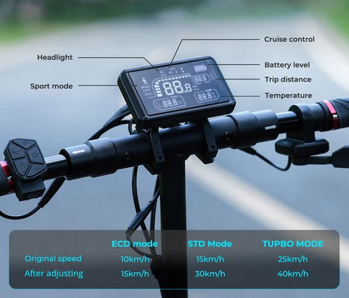 iScooter iX3 opvouwbare elektrische scooter met luchtbanden 800W