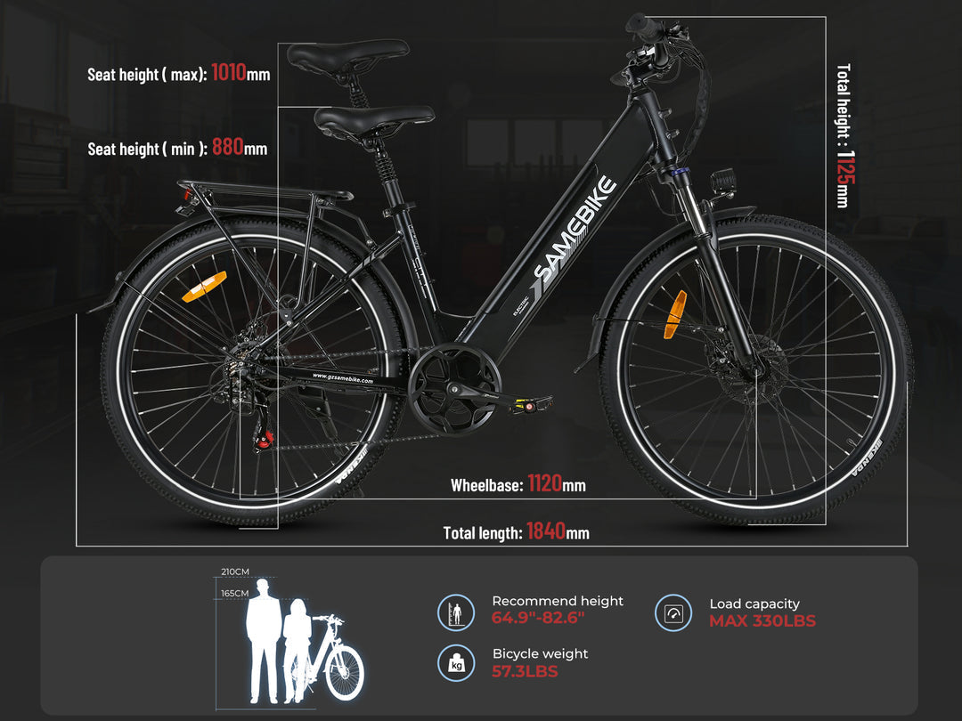 Samebike RS-A01 PRO elektrische fiets 15Ah