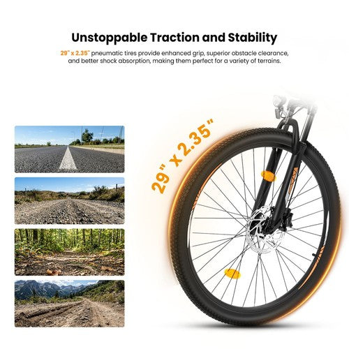 Touroll U2 Pro elektrische fiets, 750W piekmotor, 48V 15Ah