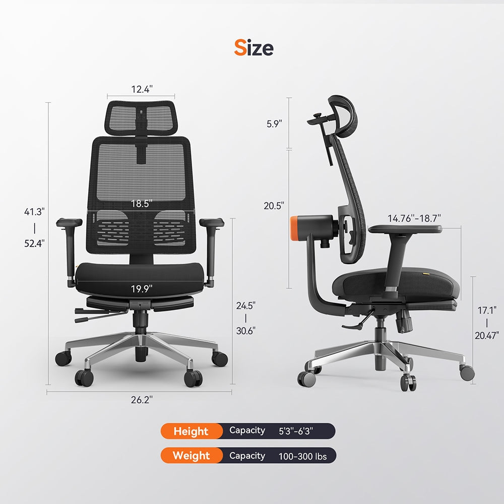 Gamingstoel Newtral MagicH-BPro Zwart
