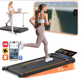 RAMYPOKET Loopband met 9% helling, stille motor, slimme app, 1–8KM/U, 120KG