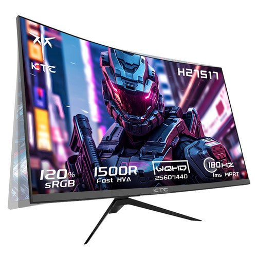 KTC H27S17 27-inch 1500R gebogen gamingmonitor QHD 2560x1440 16:9 ELED 180Hz
