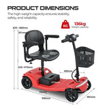 Sweetrich S2 Scootmobiel, 250W Motor, 24V 12Ah