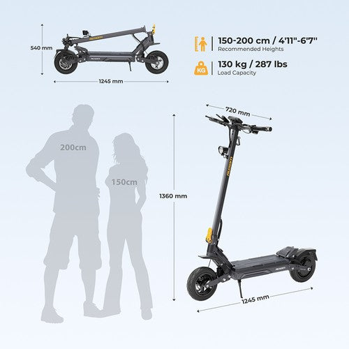 Ausom Gosoul 2 Pro elektrische scooter 1000W motor 48V 18Ah