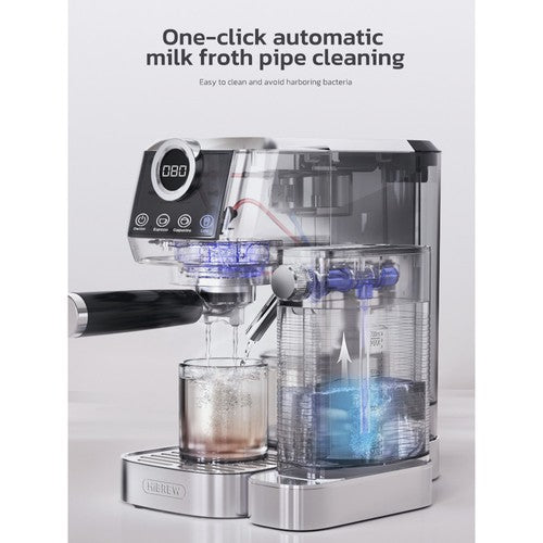HiBREW H13A 3-in-1 halfautomatische koffiemachine met 6 koffiestanden
