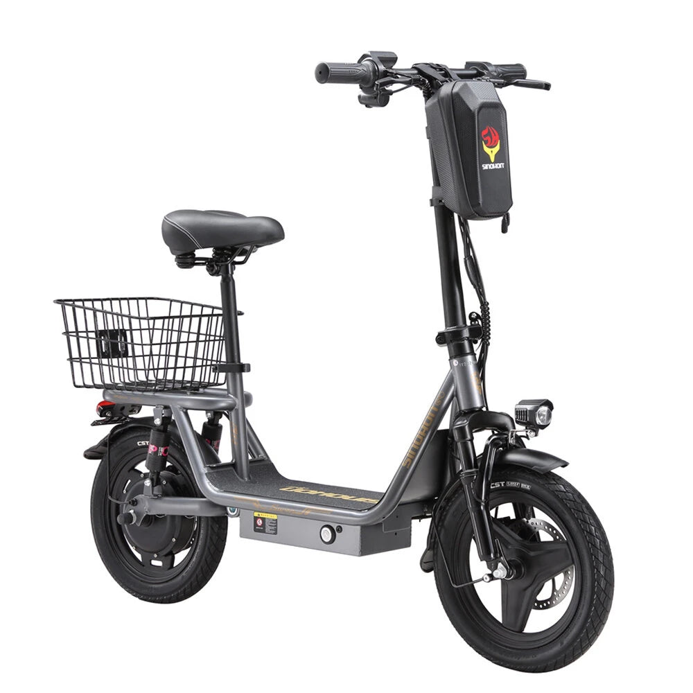 SINOHON K14 E-step 36V 15.6Ah, krachtige motor van 500W, gratis mandje