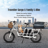 PHILODO Traveller elektrische fiets voor het hele gezin en met bagage.