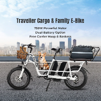 PHILODO Traveller elektrische fiets voor het hele gezin en met bagage.