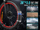 Samebike LO26 Plus 1000W Krachtige Opvouwbare Elektrische Fiets 
