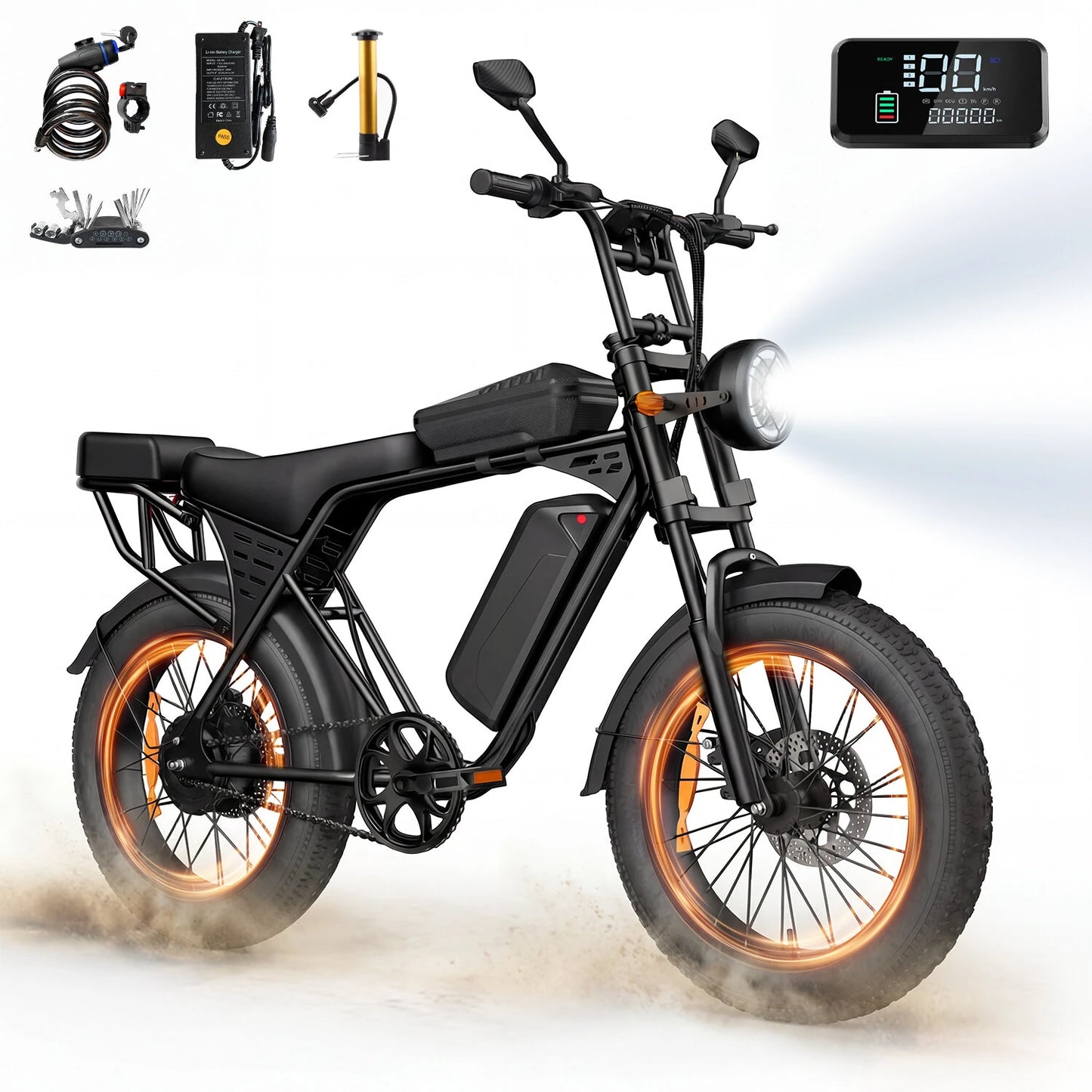 AtlasTrek X5 elektrische fiets 48V 15Ah 250W