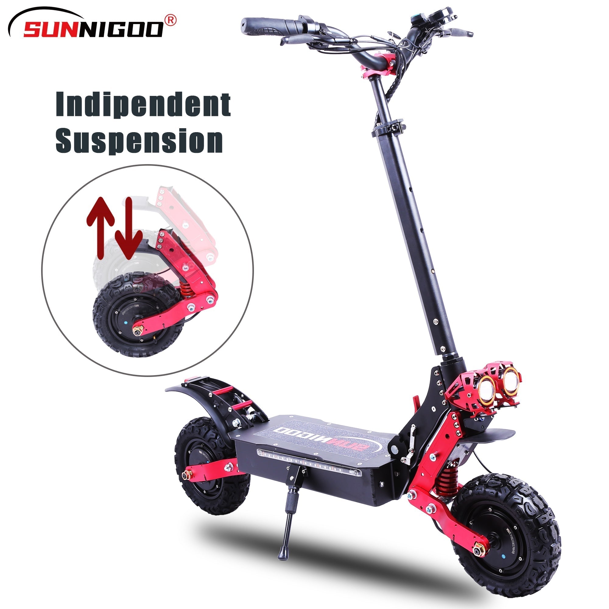 Elektrische scooter ES-X7 1800W*2 dubbele motor