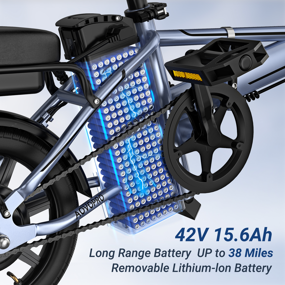AOVOPRO EB60 elektrische fiets 15Ah 500W