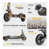 Ausom Gosoul 2 elektrische scooter, 800W motor, 48V 13Ah