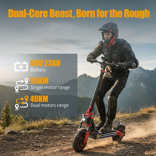 TWOFISH TW4 PRO elektrische scooter, 1000W*2 Motor, 60V 23Ah