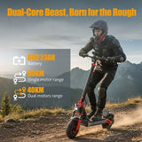 TWOFISH TW4 PRO elektrische scooter, 1000W*2 Motor, 60V 23Ah