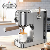 HiBREW H13 halfautomatische koffiemachine met dubbele boiler