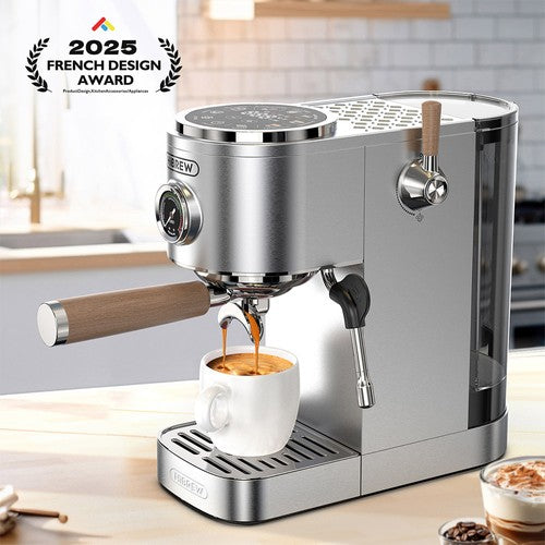 HiBREW H13 halfautomatische koffiemachine met dubbele boiler