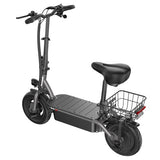 iScooter F2 elektrische scooter 500W met zadel en achtermand