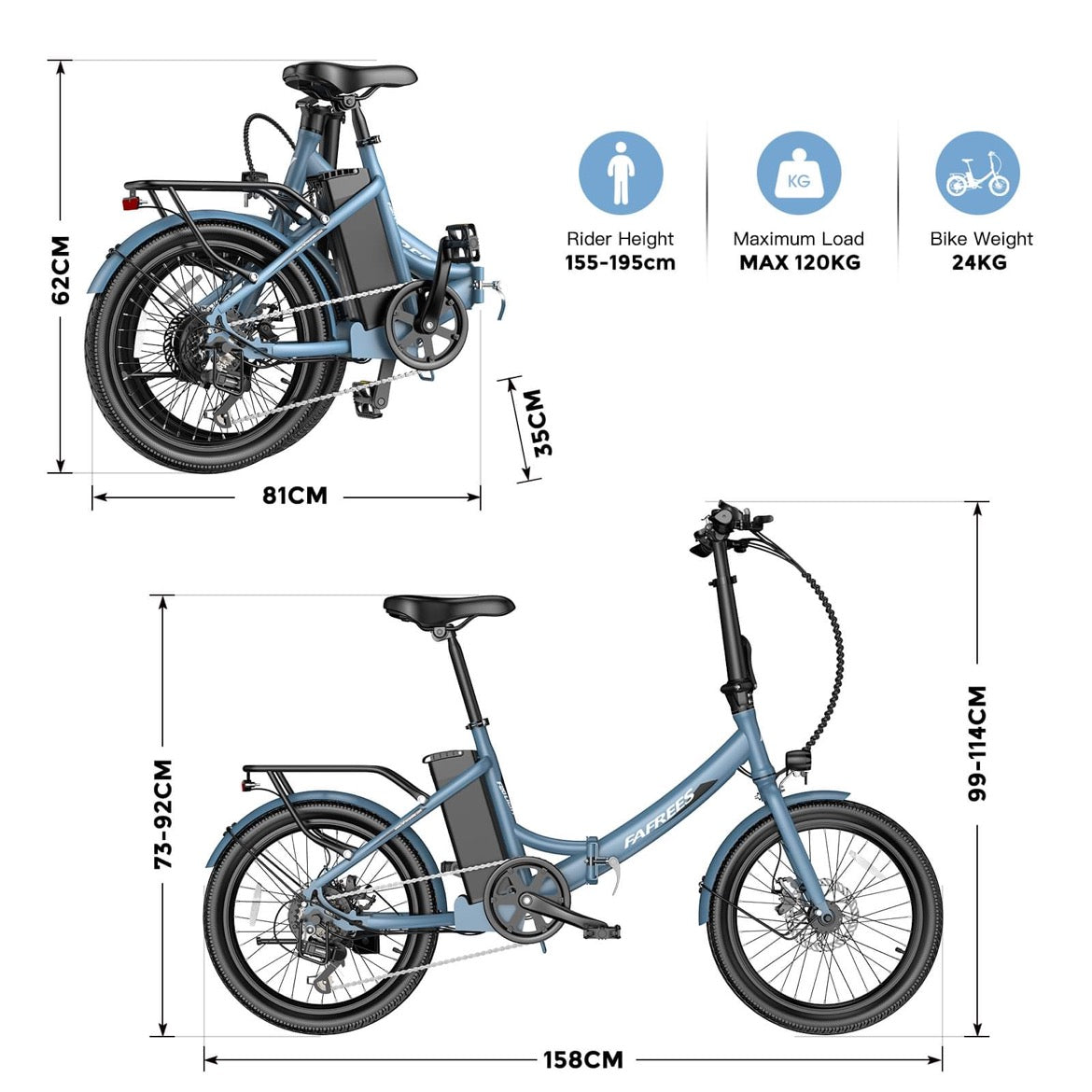 Fafrees F20 LIGHT 16.75Ah elektrische fiets